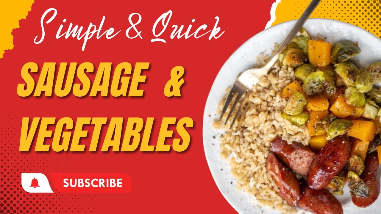 Beef sausage and vegetables pictured in The Master's Table video preview