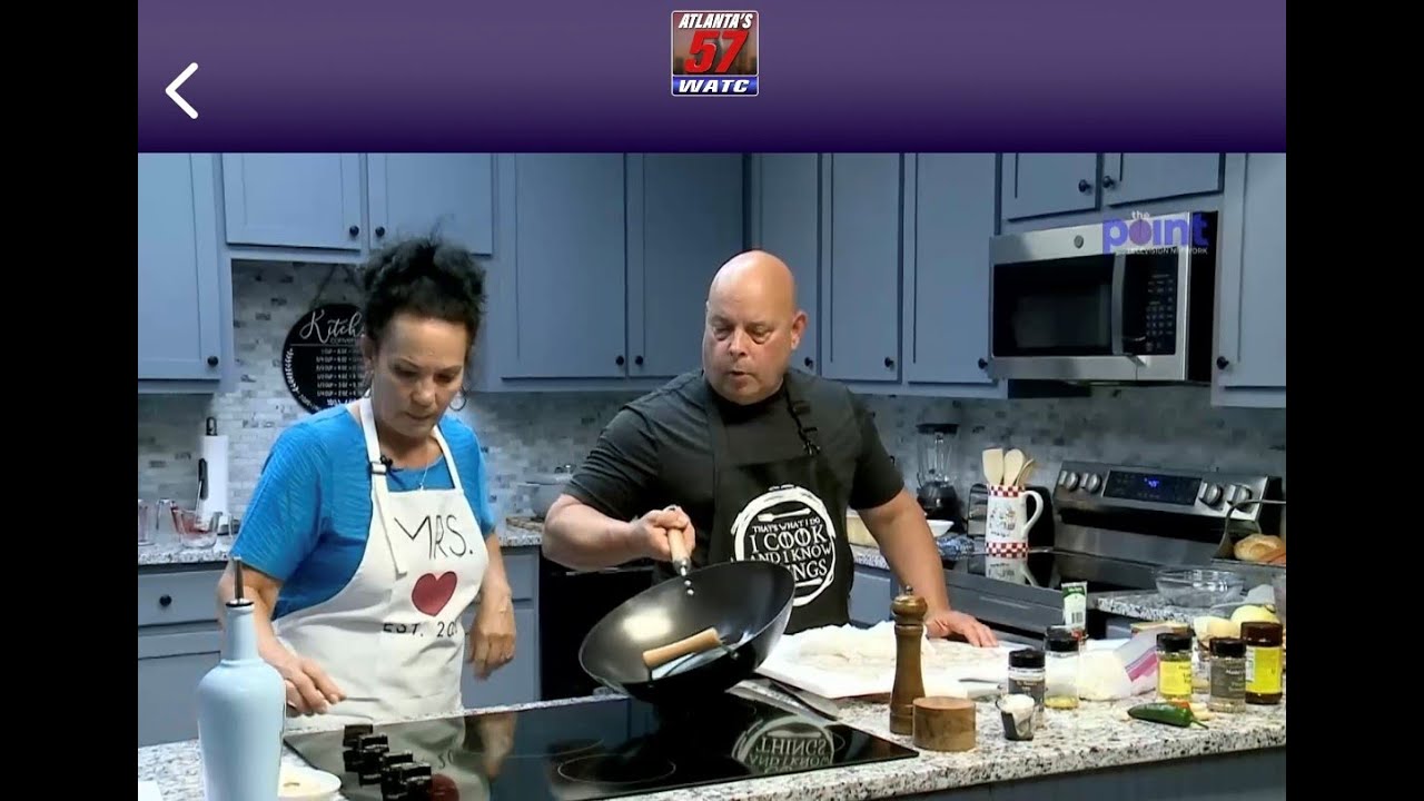 Frankie and Tina cooking together in The Master's Table kitchen
